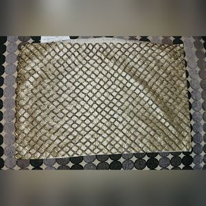 PIER 1 Gold Beaded Accent Pillow Case